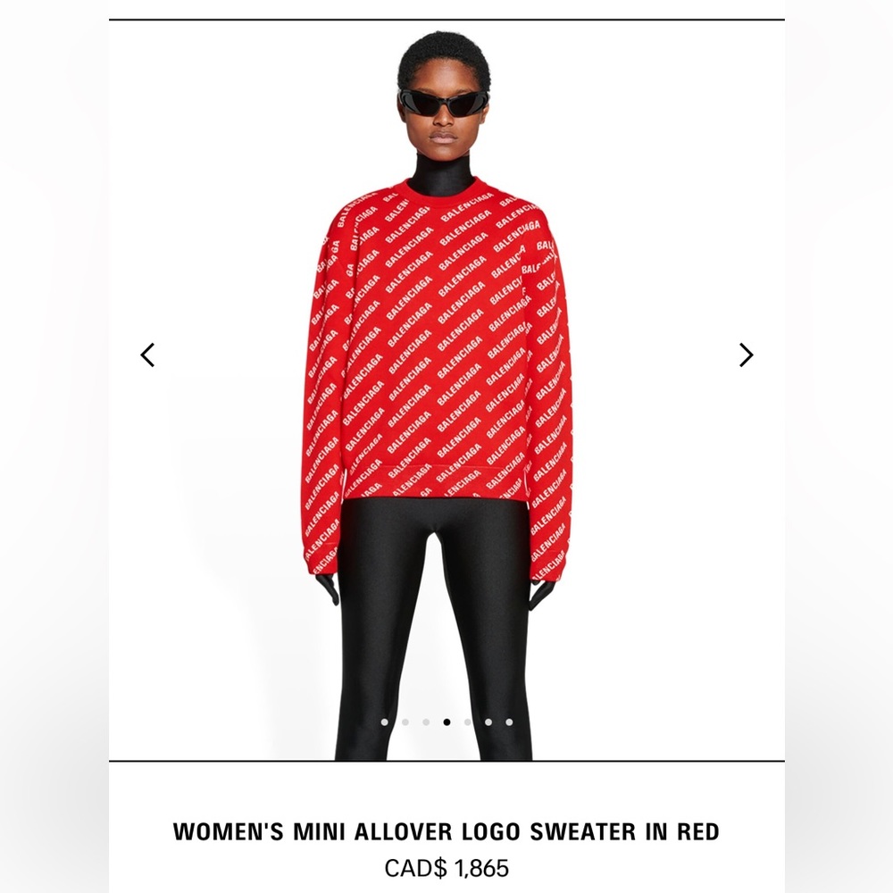 Balenciaga all over logo sweater
